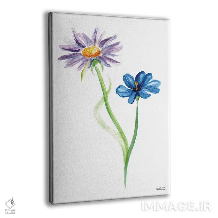 تابلو دکوراتیو دوگل وحشی آبرنگ اثر میشل موسپنس - نمای پرسپکتیو محصول