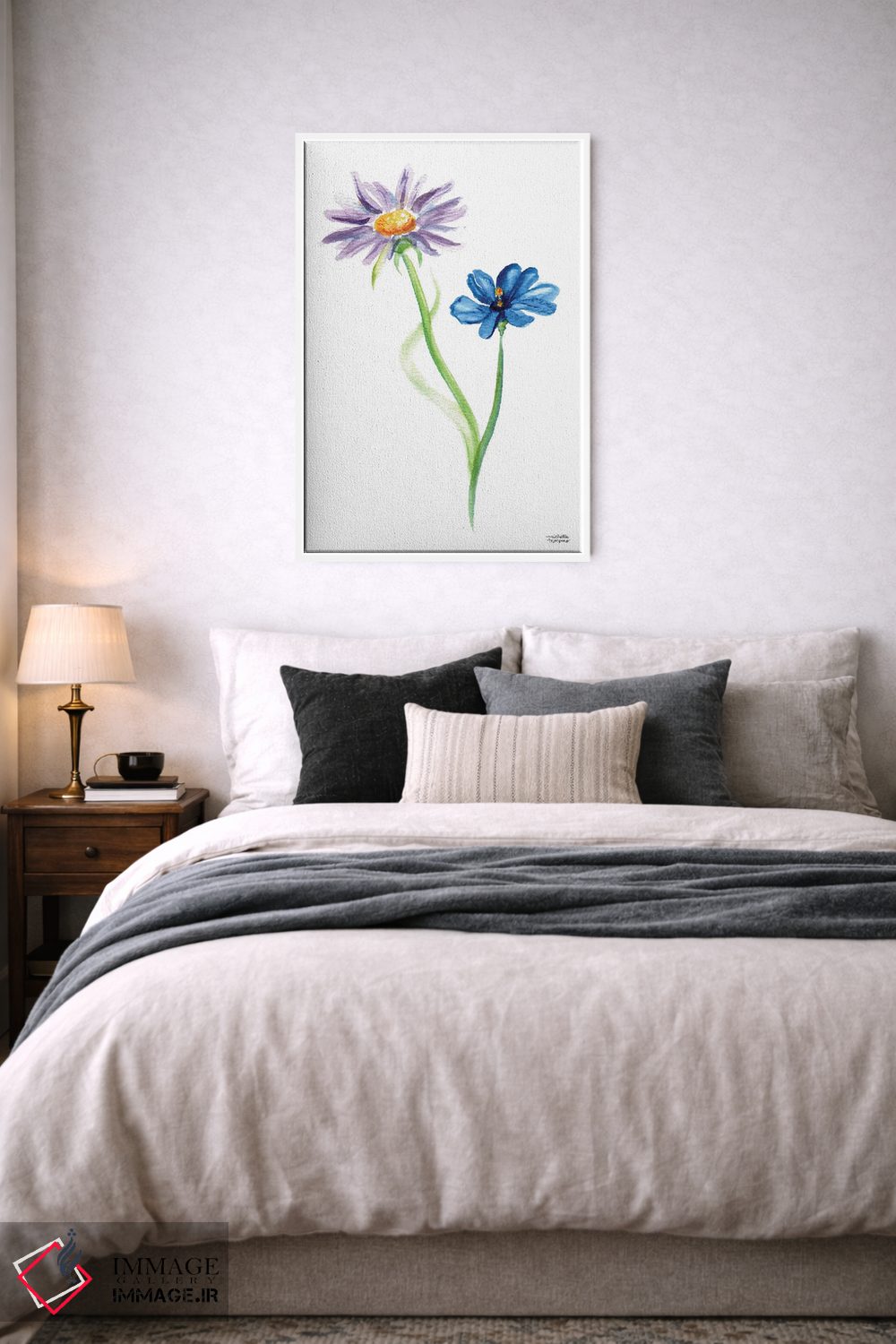 تابلو دکوراتیو دوگل وحشی آبرنگ اثر میشل موسپنس - D6W