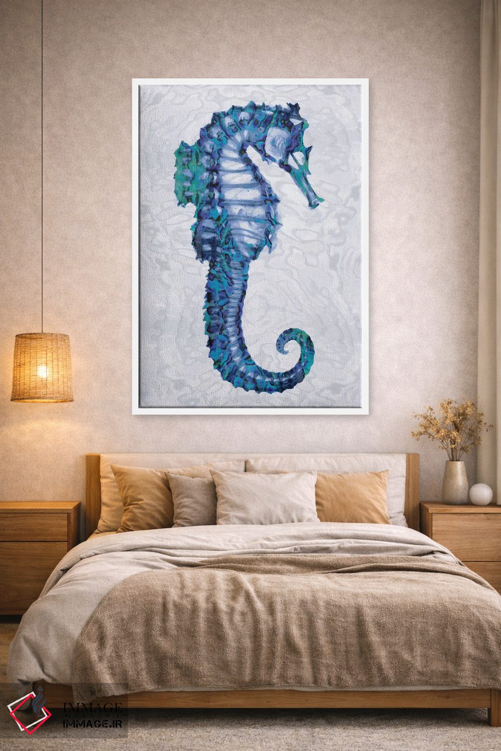 تابلو دکوراتیو اسب دریایی دوم اثر ملونی میلر - D1W