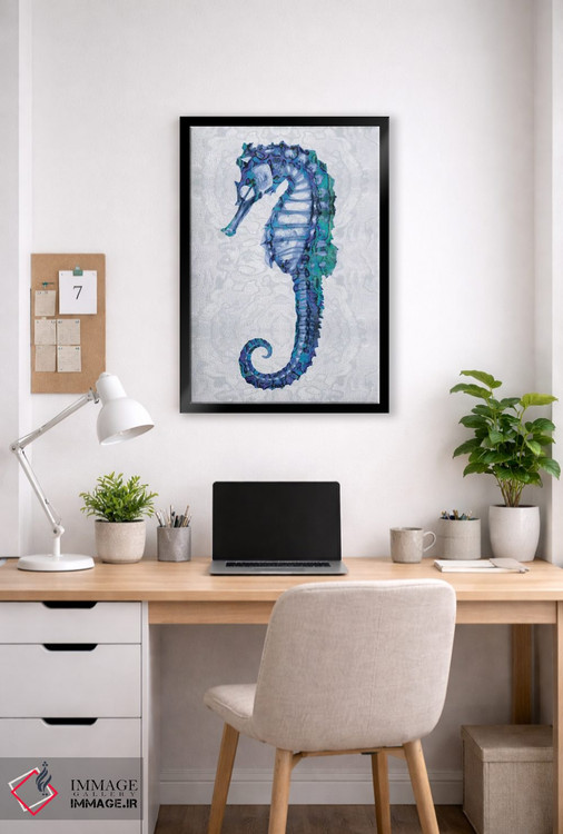 تابلو دکوراتیو اسب دریایی اول اثر ملونی میلر - D5B