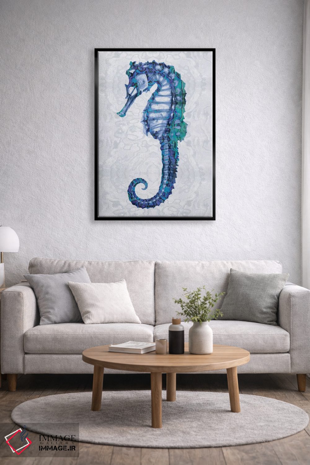 تابلو دکوراتیو اسب دریایی اول اثر ملونی میلر - D4B