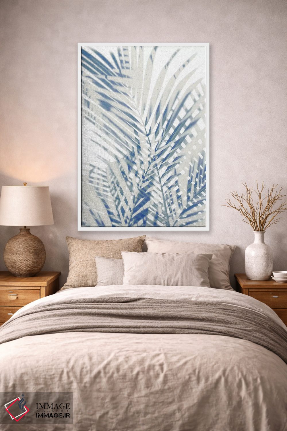 تابلو دکوراتیو سایه های نخل اول اثر ملونی میلر - D1W