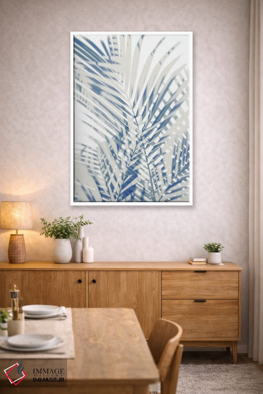 تابلو دکوراتیو سایه های نخل اول اثر ملونی میلر - D3W
