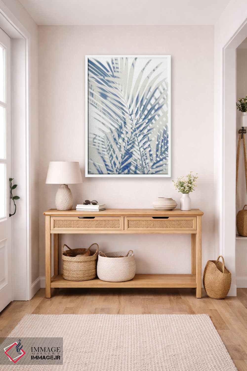 تابلو دکوراتیو سایه های نخل اول اثر ملونی میلر - D5W