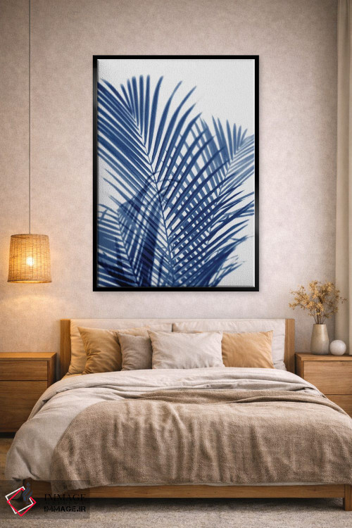 تابلو دکوراتیو سایه های نخل نیلی اول اثر ملونی میلر - D3B