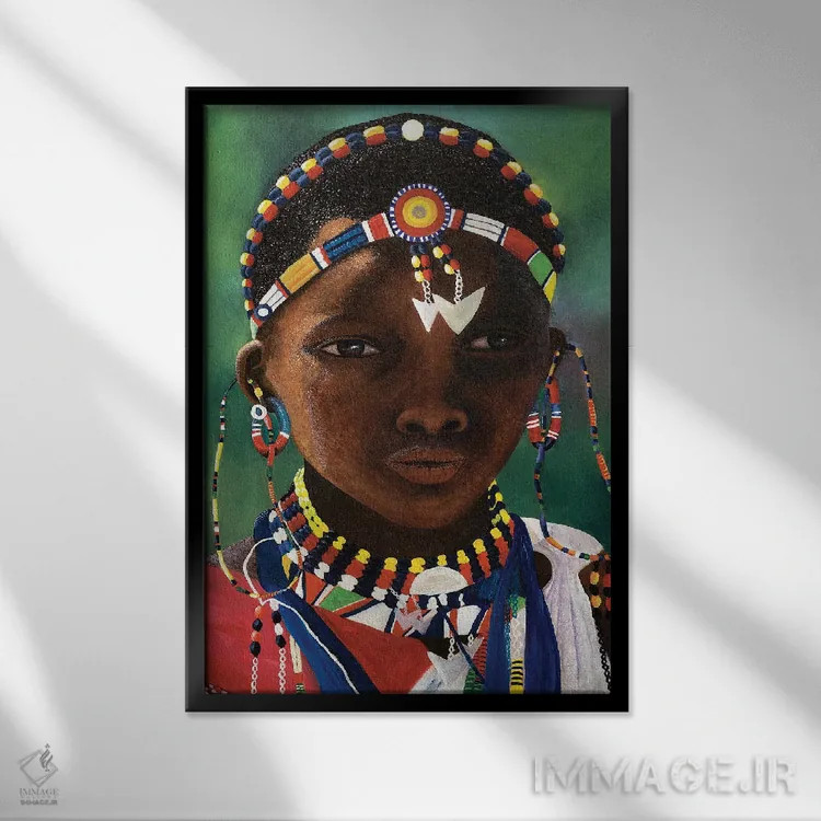 تابلو دکوراتیو کودکان جهان چهارم اثر مگان موریس - نمای قابدار مشکی