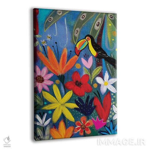 تابلو دکوراتیو توکان در شب اثر ماگالی مودوکس - نمای پرسپکتیو محصول