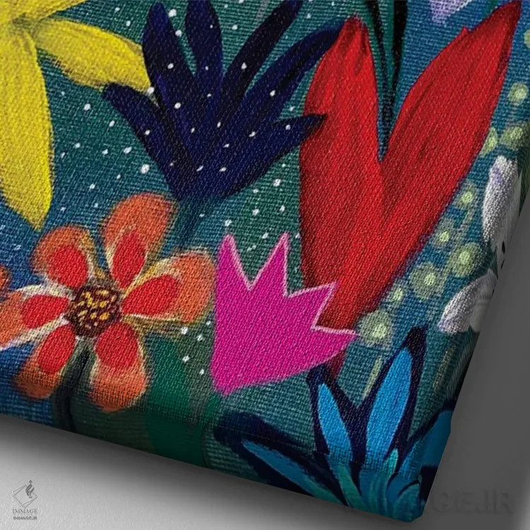 تابلو دکوراتیو توکان در شب اثر ماگالی مودوکس - نمای نزدیک بافت بوم