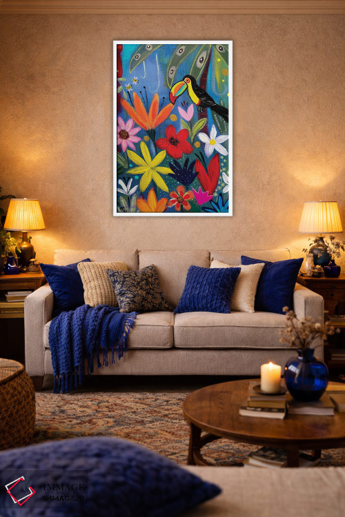 تابلو دکوراتیو توکان در شب اثر ماگالی مودوکس - D3W