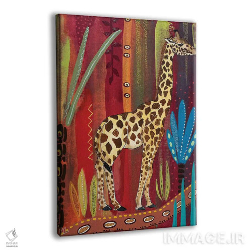 تابلو دکوراتیو "زرافه ساده" اثر ماگالی مودوکس - نمای پرسپکتیو محصول