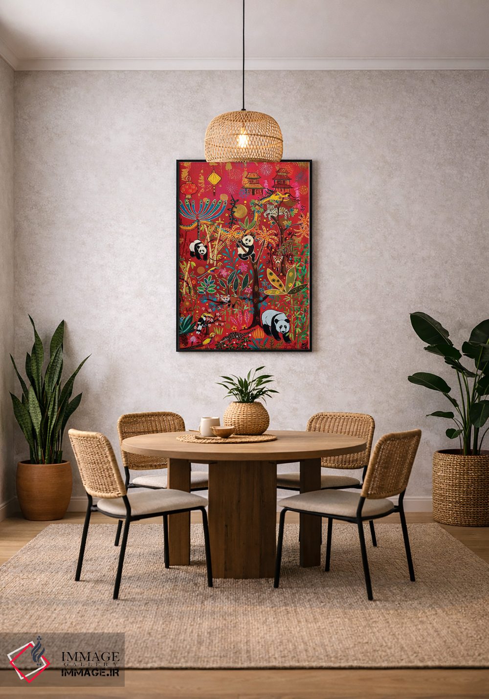 تابلو دکوراتیو "دنیای پاندا" اثر ماگالی مودوکس - D4B