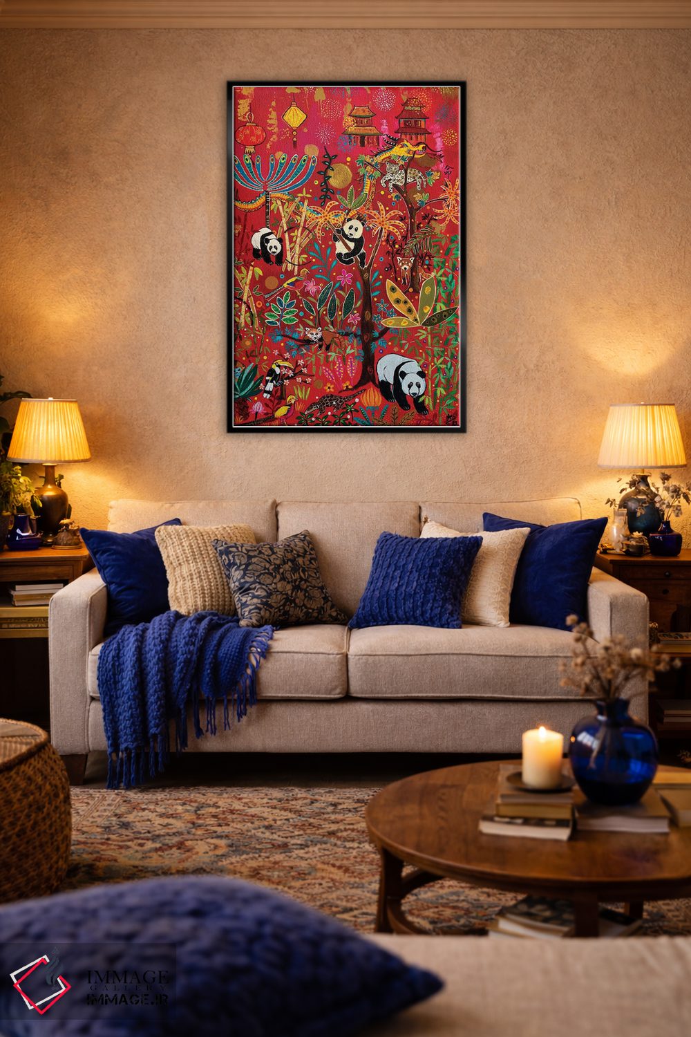 تابلو دکوراتیو "دنیای پاندا" اثر ماگالی مودوکس - D5B