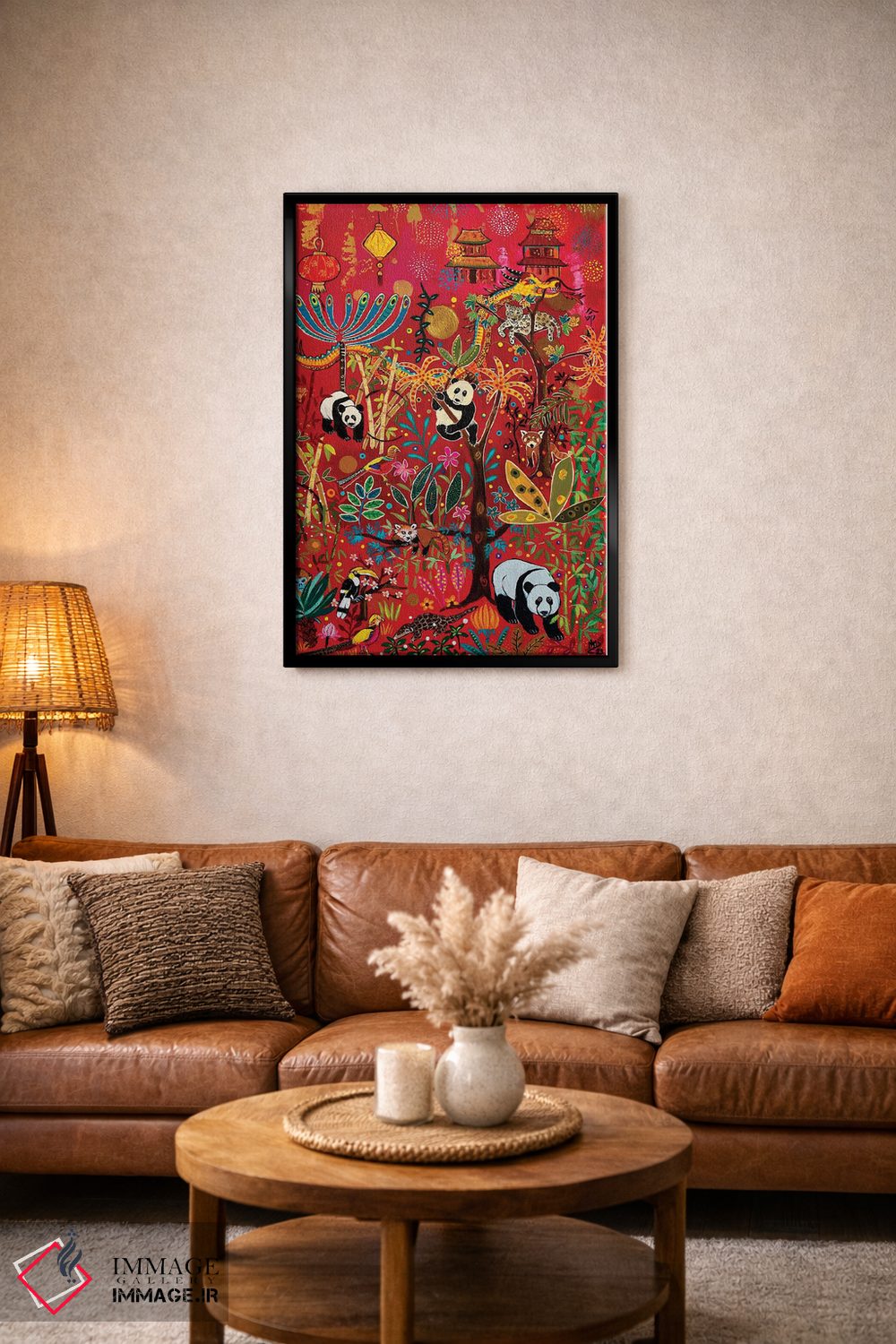 تابلو دکوراتیو "دنیای پاندا" اثر ماگالی مودوکس - D3B