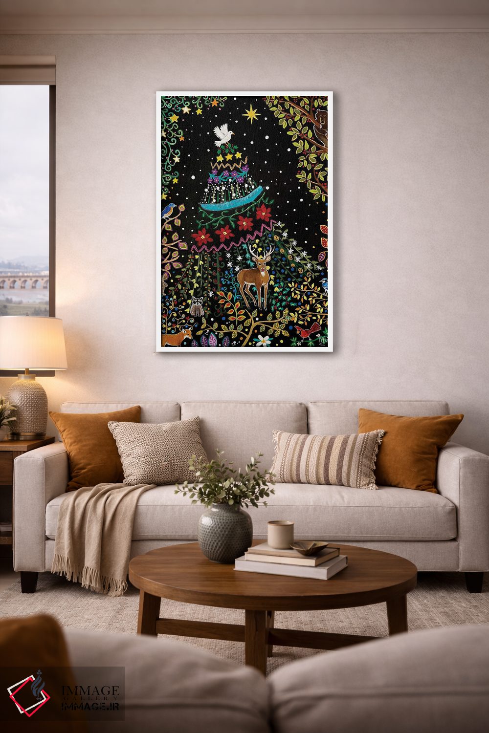 تابلو دکوراتیو "کریسمس در جنگل" اثر ماگالی مودوکس - D2W