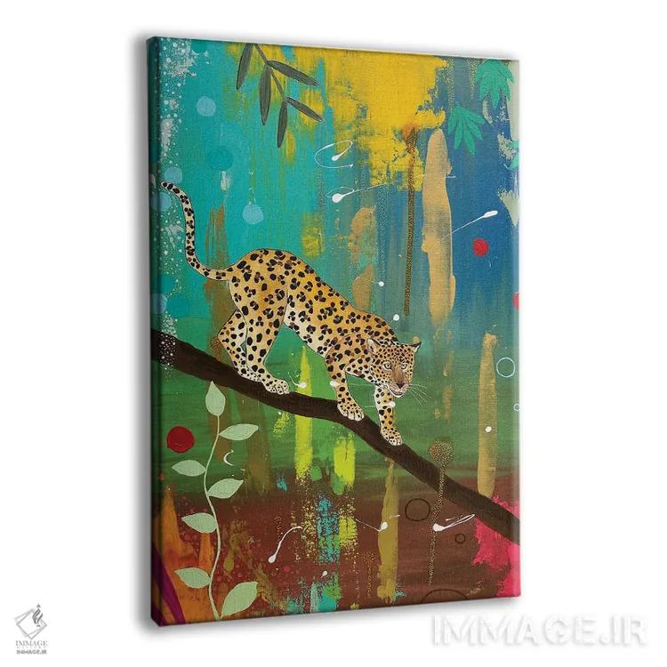 تابلو دکوراتیو "پلنگ باشکوه" اثر ماگالی مودوکس - نمای پرسپکتیو محصول