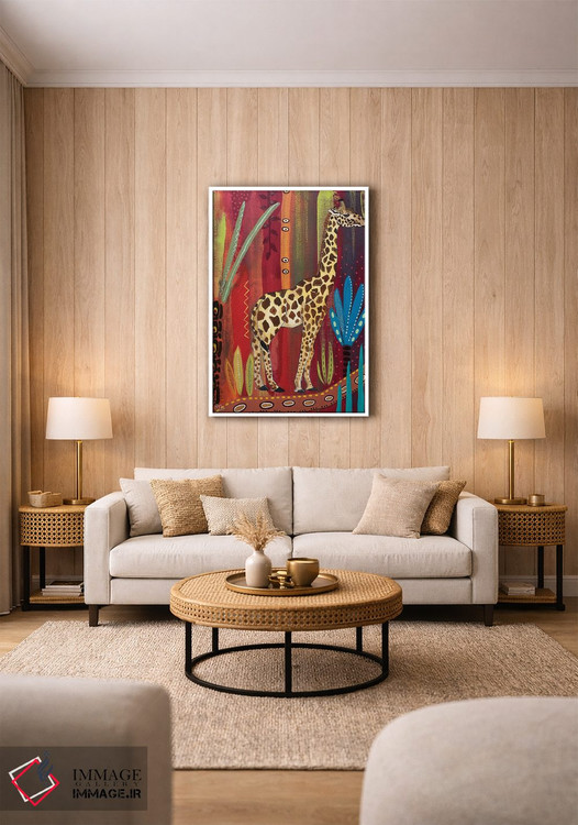 تابلو دکوراتیو "زرافه ساده" اثر ماگالی مودوکس - D1W