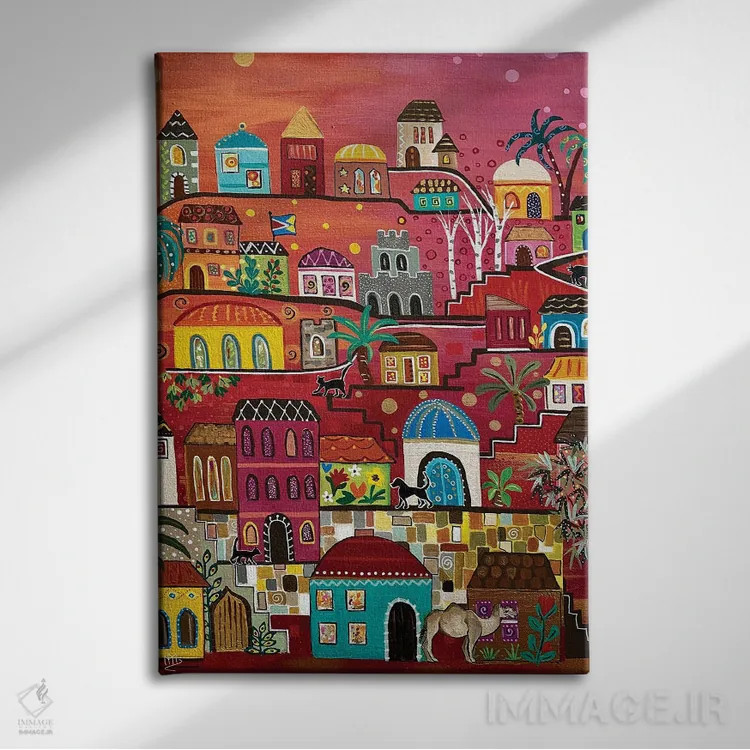 تابلو دکوراتیو "آنتیوخ " اثر ماگالی مودوکس - نمای روبهرو روی دیوار