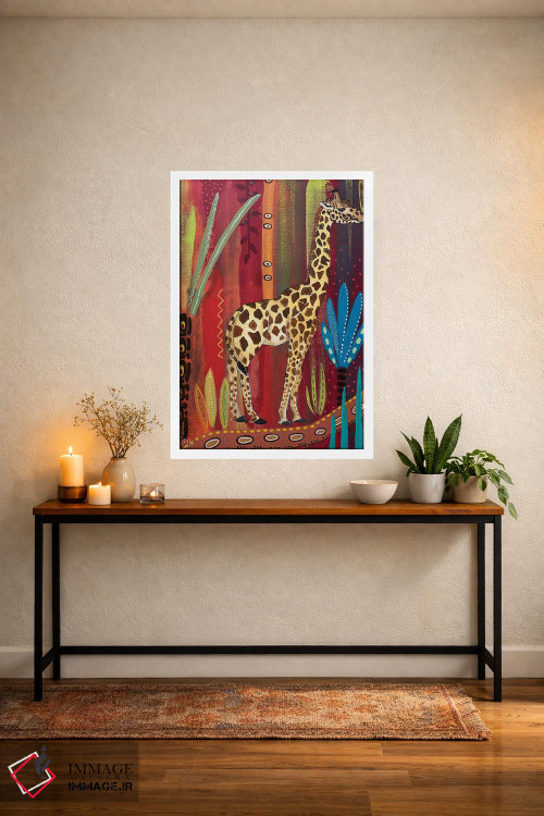 تابلو دکوراتیو "زرافه ساده" اثر ماگالی مودوکس - D3W