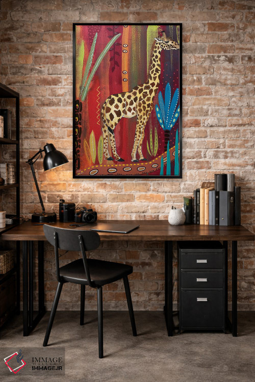 تابلو دکوراتیو "زرافه ساده" اثر ماگالی مودوکس - D4B