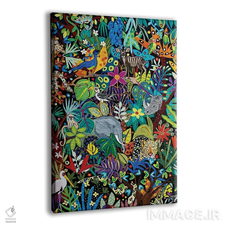 تابلو دکوراتیو "گم شده در جنگل" اثر ماگالی مودوکس - نمای پرسپکتیو محصول