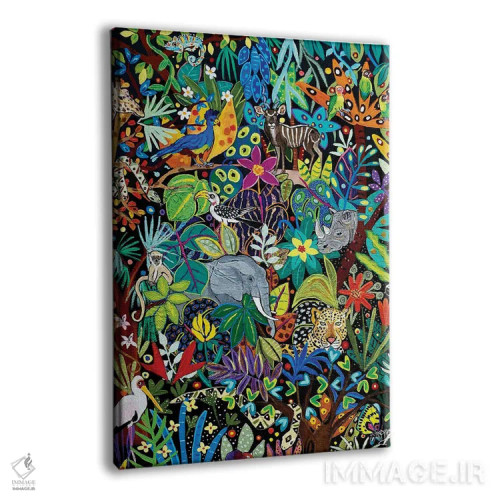 تابلو دکوراتیو "گم شده در جنگل" اثر ماگالی مودوکس - نمای پرسپکتیو محصول
