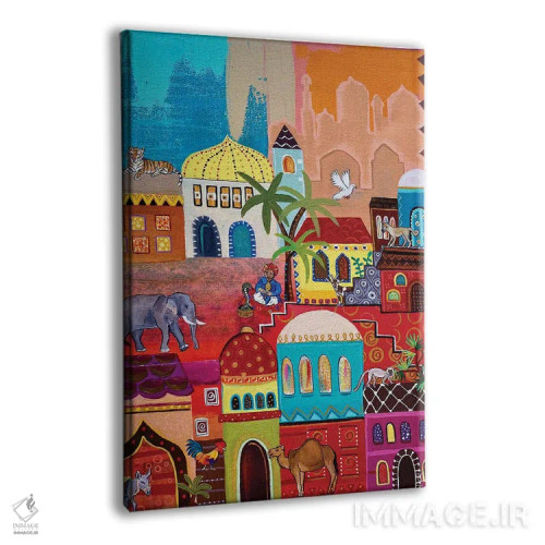 تابلو دکوراتیو "روزی روزگاری در خاورمیانه" اثر ماگالی مودوکس - نمای پرسپکتیو محصول