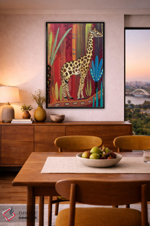 تابلو دکوراتیو "زرافه ساده" اثر ماگالی مودوکس - D6B