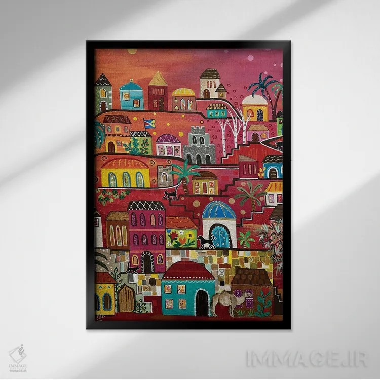 تابلو دکوراتیو "آنتیوخ " اثر ماگالی مودوکس - نمای قابدار مشکی