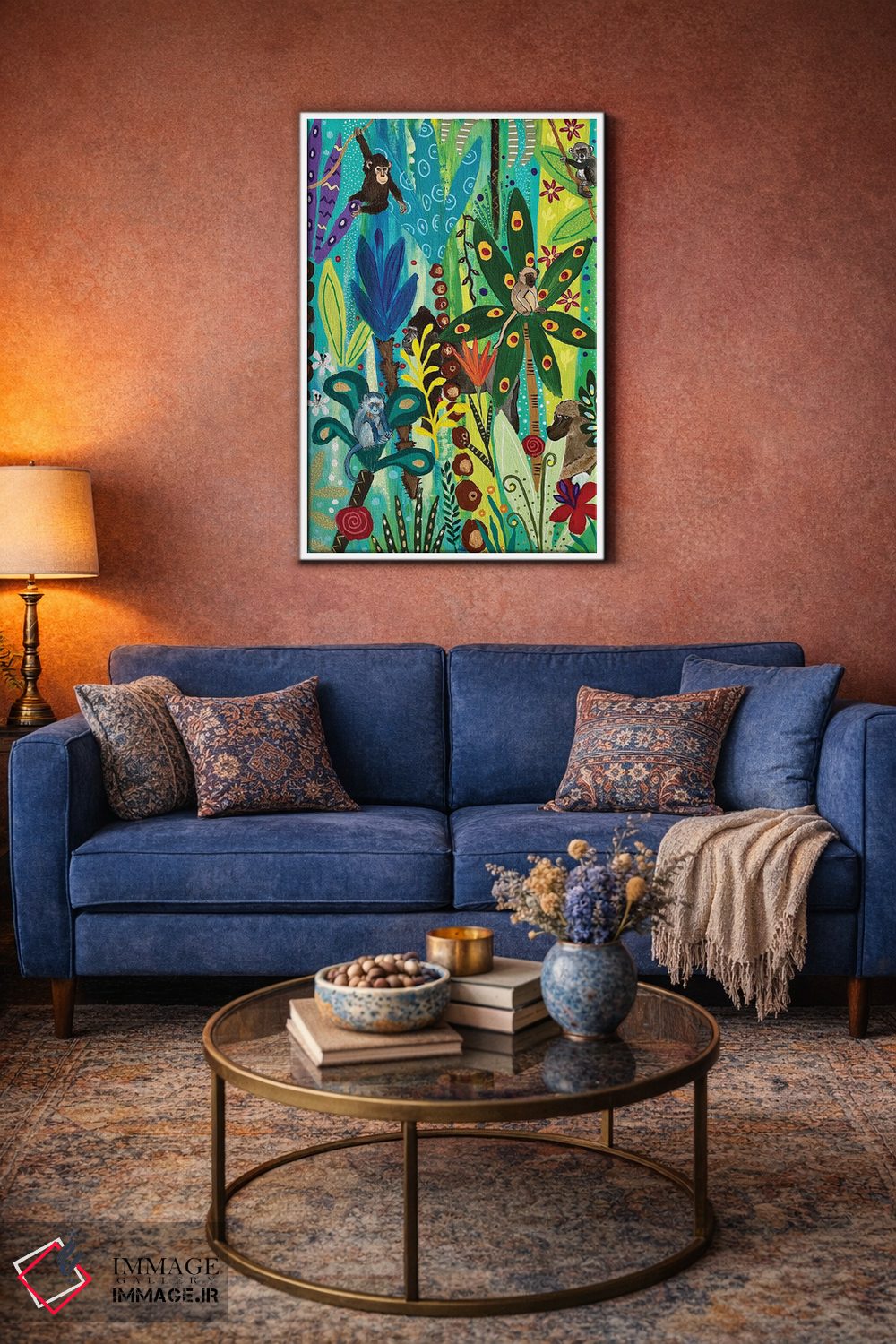 تابلو دکوراتیو "قایم موشک با میمون ها" اثر ماگالی مودوکس - D3W