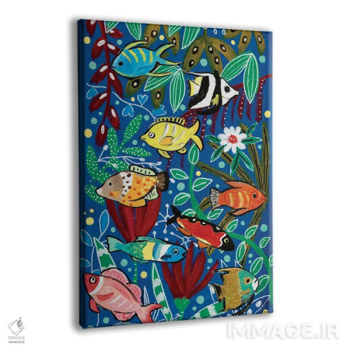 تابلو دکوراتیو "بازدید از آکواریوم" اثر ماگالی مودوکس - نمای پرسپکتیو محصول