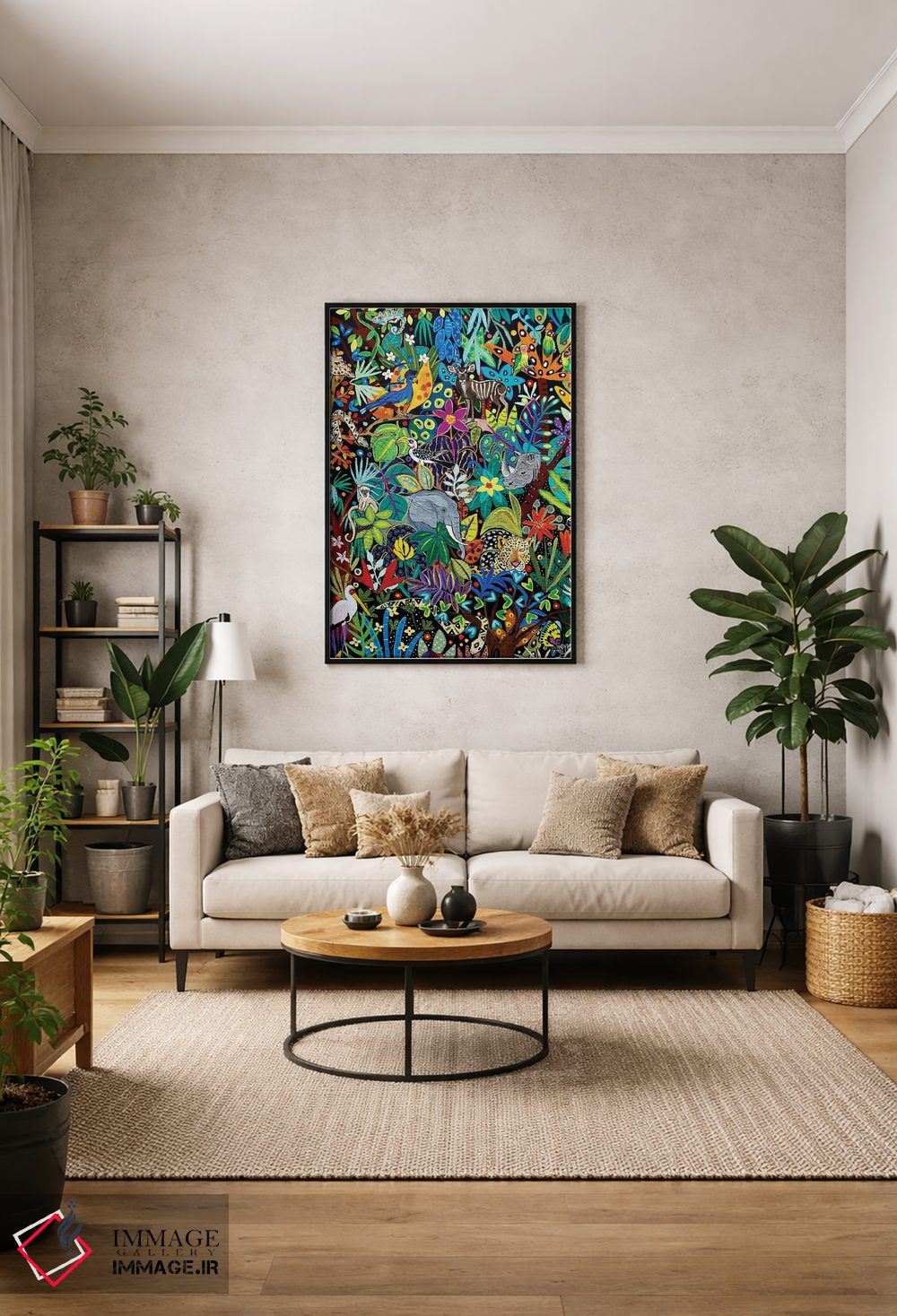 تابلو دکوراتیو "گم شده در جنگل" اثر ماگالی مودوکس - D2B