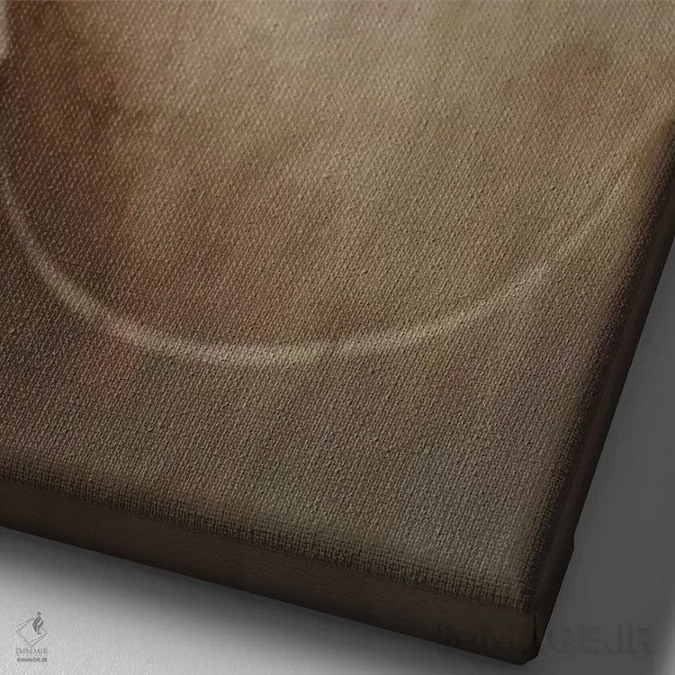 تابلو دکوراتیو "فرم لباس وین" اثر مندی لین - نمای نزدیک بافت بوم