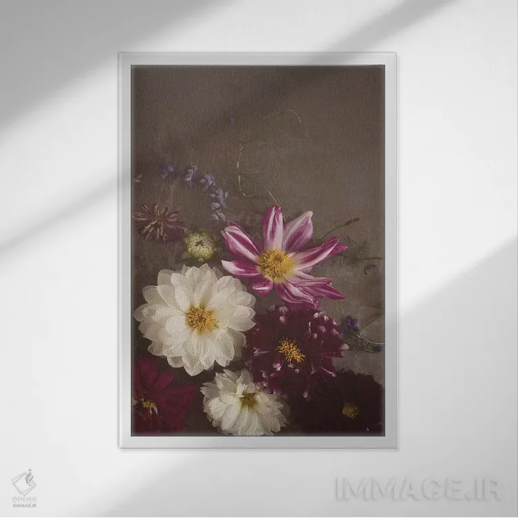 تابلو دکوراتیو "دااهلیاهای تاریک نهایی" اثر مندی لین - نمای قابدار سفید