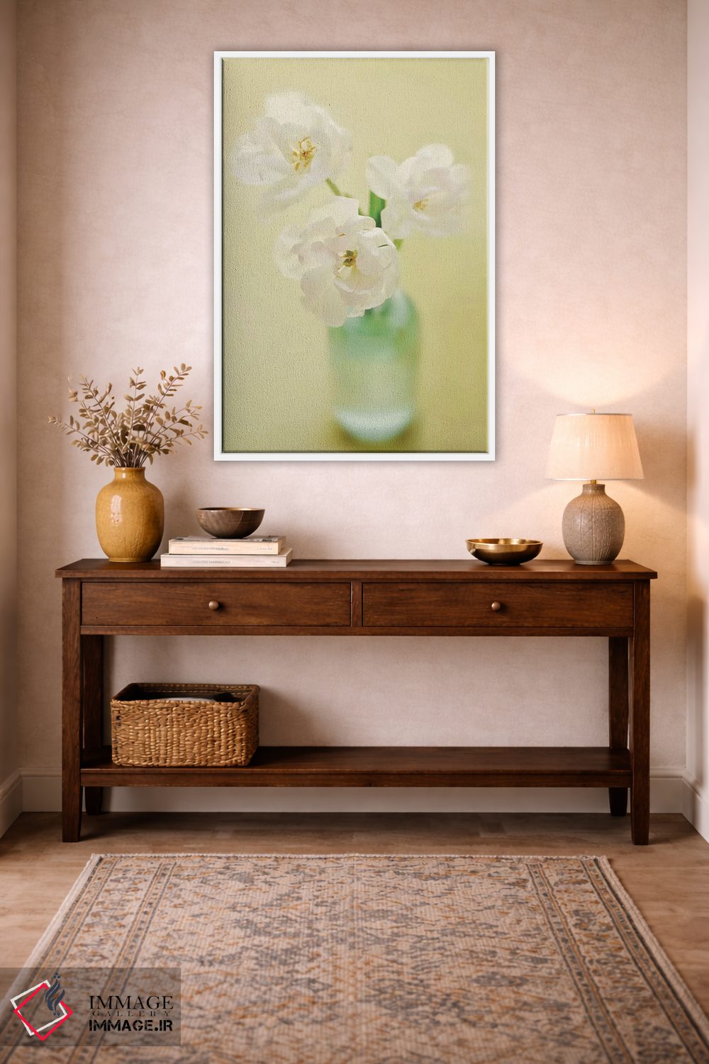 تابلو دکوراتیو لاله ها اثر مندی لین - D2W