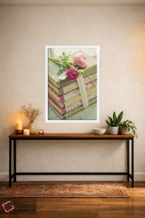 تابلو دکوراتیو کتاب ها اثر مندی لین - D3W