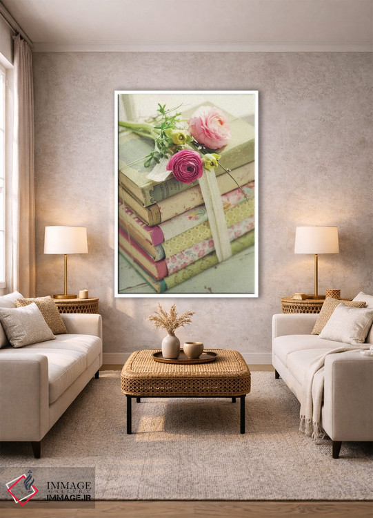 تابلو دکوراتیو کتاب ها اثر مندی لین - D1W