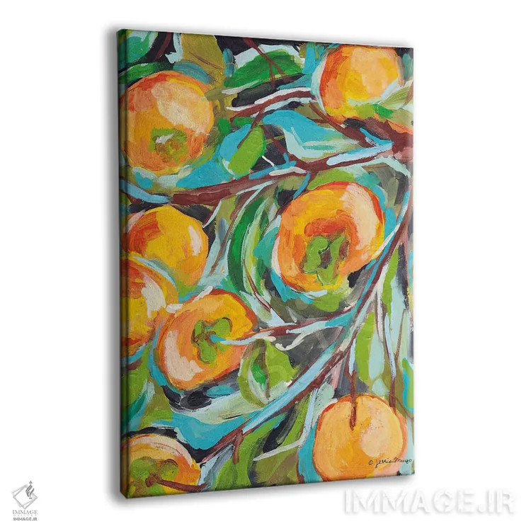 تابلو دکوراتیو خرمالو اثر جسیکا مینگو - نمای پرسپکتیو محصول