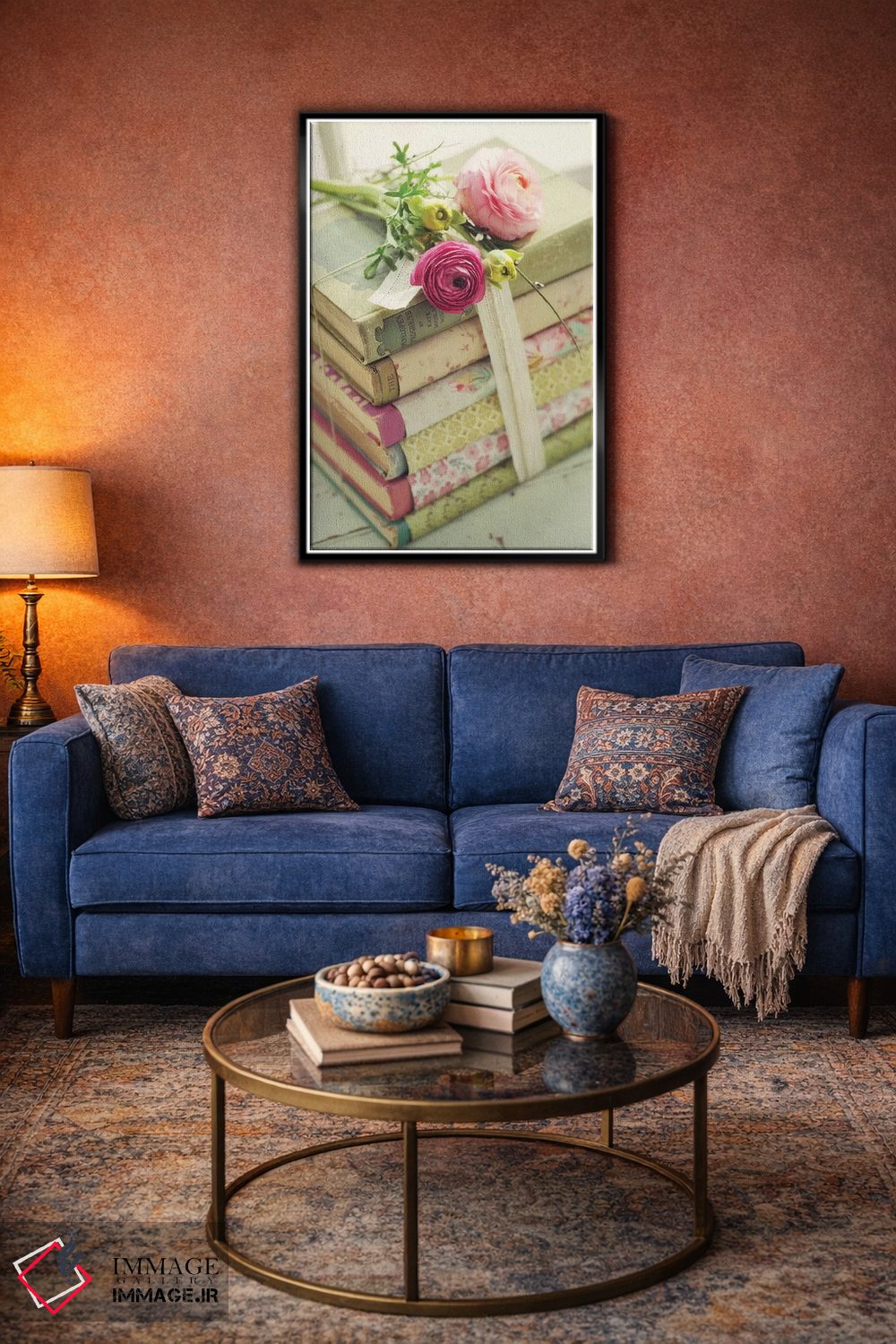 تابلو دکوراتیو کتاب ها اثر مندی لین - D5B