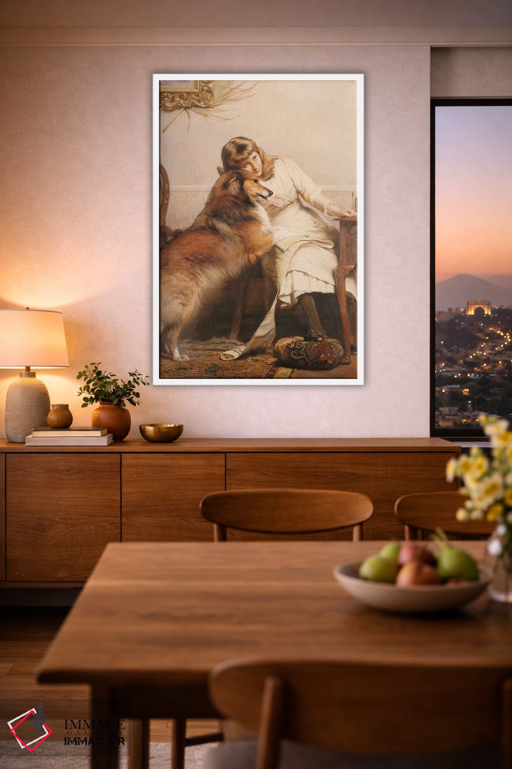 تابلو کلاسیک عاشقان، ۱۸۹۰ اثر چارلز برتون باربر - D2W