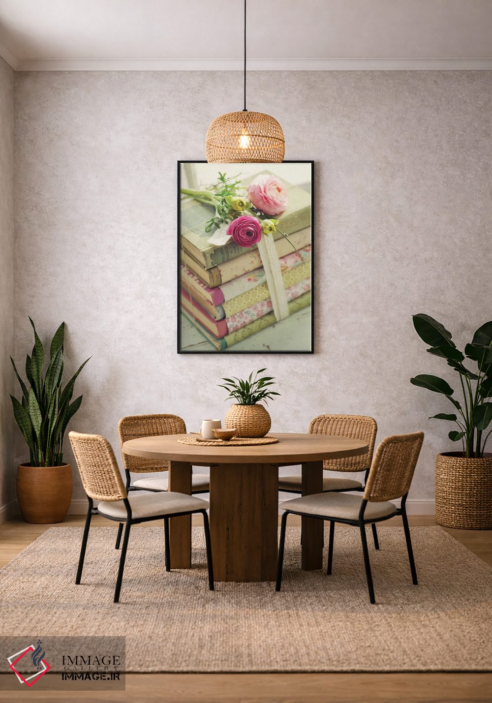 تابلو دکوراتیو کتاب ها اثر مندی لین - D4B