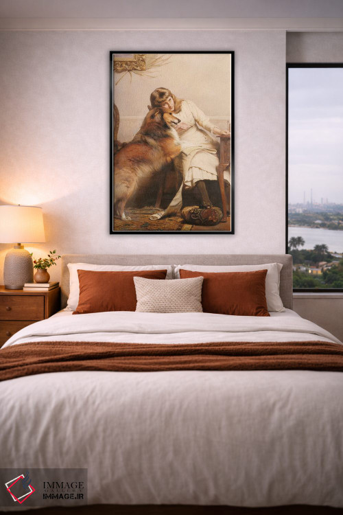 تابلو کلاسیک عاشقان، ۱۸۹۰ اثر چارلز برتون باربر - D5B