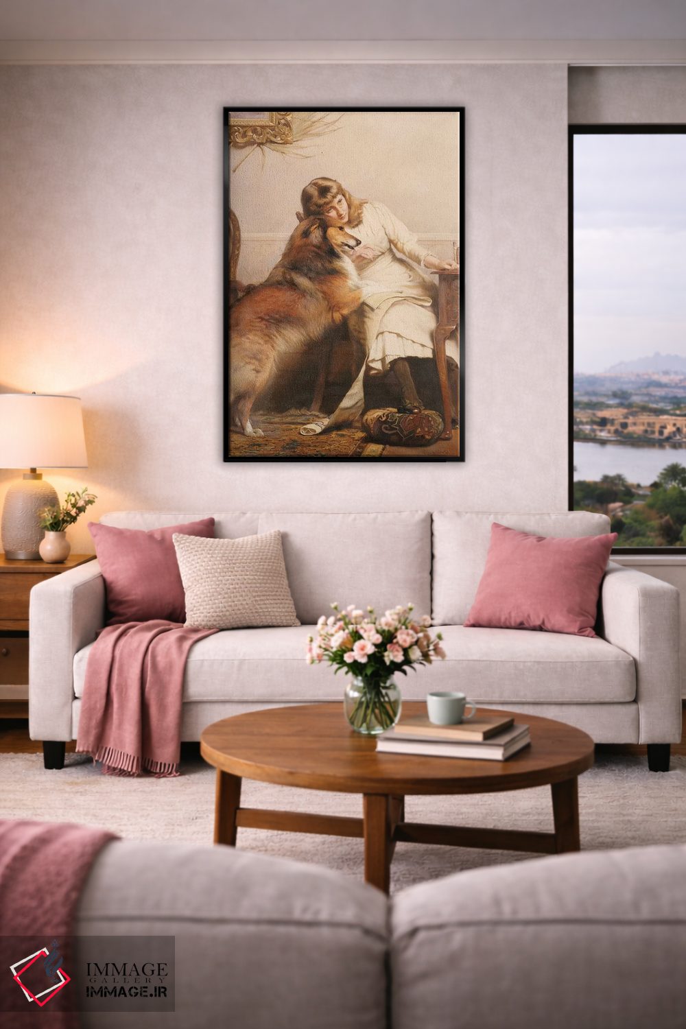 تابلو کلاسیک عاشقان، ۱۸۹۰ اثر چارلز برتون باربر - D6B