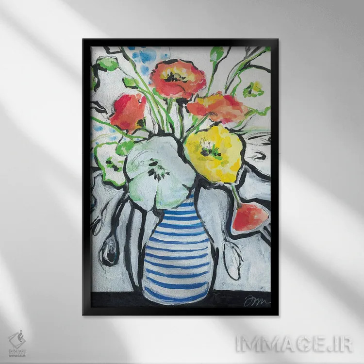 تابلو دکوراتیو دوستان برای همیشه اثر جسیکا مینگو - نمای قابدار مشکی