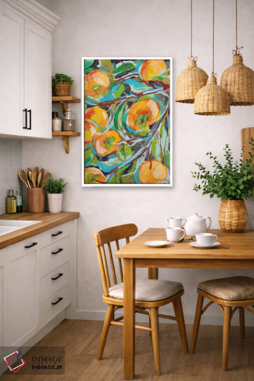 تابلو دکوراتیو خرمالو اثر جسیکا مینگو - D4W