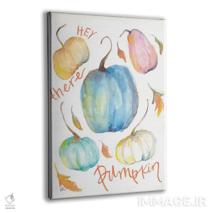 تابلو دکوراتیو هی کدو حلوایی اثر جسیکا مینگو - نمای پرسپکتیو محصول