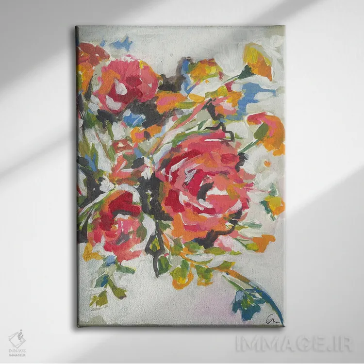 تابلو مدرن لبخند ۳ اثر جسیکا مینگو - نمای روبهرو روی دیوار