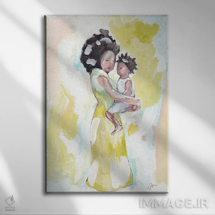 تابلو دکوراتیو عشق بدون قید و شرط اثر جسیکا مینگو - نمای روبهرو روی دیوار