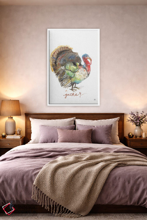 تابلو دکوراتیو جمع کردن بوقلمون اثر جسیکا مینگو - D3W