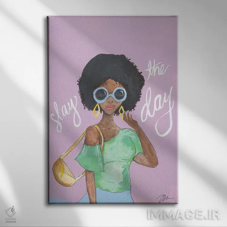 تابلو دکوراتیو تسلط بر روز اثر جسیکا مینگو - نمای روبهرو روی دیوار