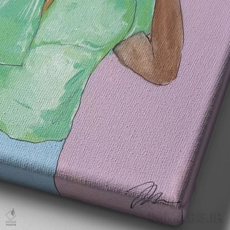 تابلو دکوراتیو تسلط بر روز اثر جسیکا مینگو - نمای نزدیک بافت بوم